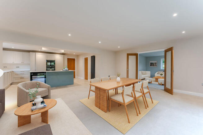 Living Kitchen - virtually staged sec...