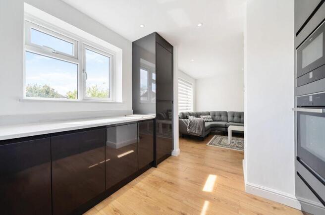 Kitchen with view to lounge
