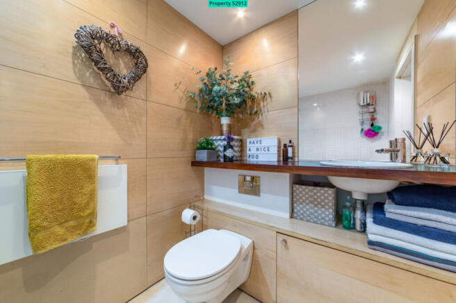 Clean, modern finish complements luxury apartment