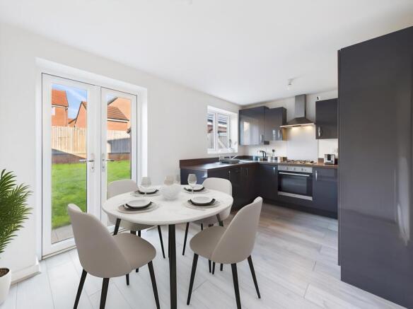 Dining Kitchen (Virtually Furnished)