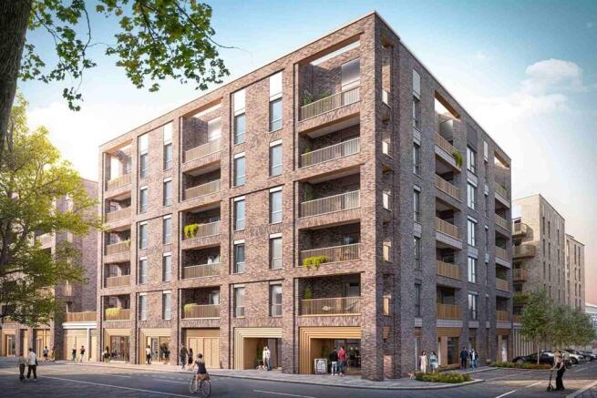 View of Block C, comprising 1, 2 & 3 bedroom apartments