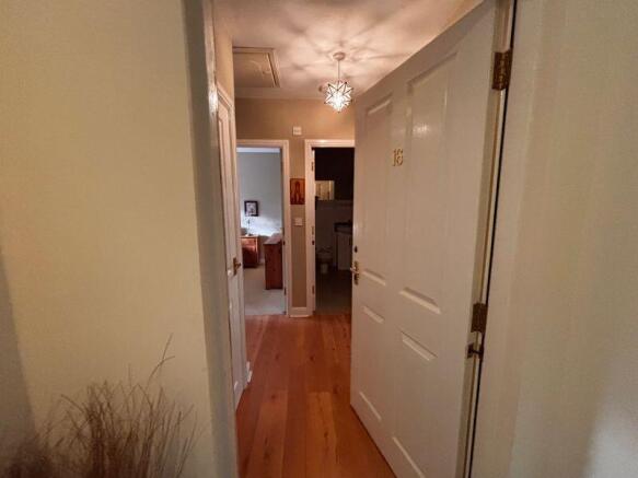 Front door and hallway