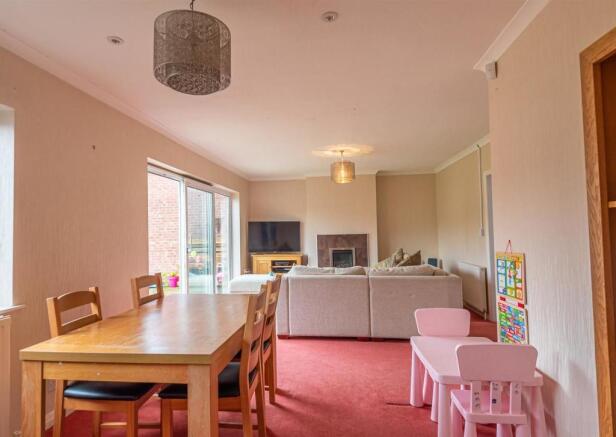 Open plan living and dining