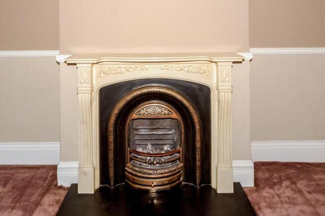 Fireplace in living