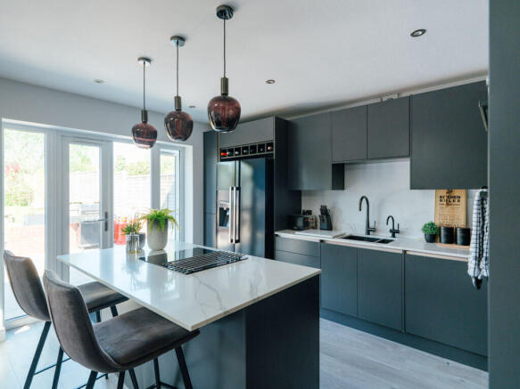 Kitchen, Dining and Family Room
