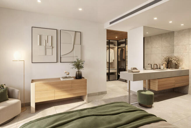Master-bedroom with bath on-suite