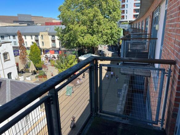 Stunning city views from a sunny private balcon...