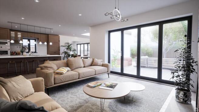 Living/Kitchen Cgi