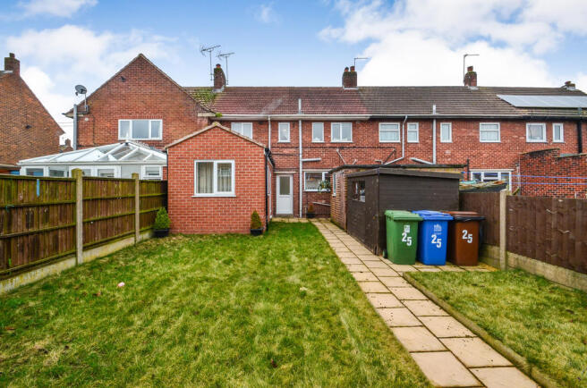 Rear of property