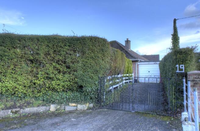 Gated driveway and garage