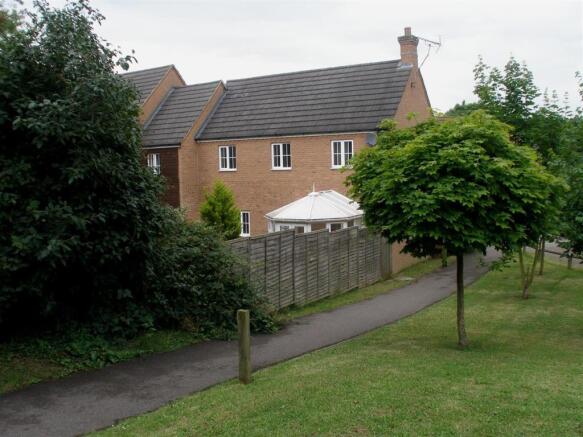 View of the rear of 