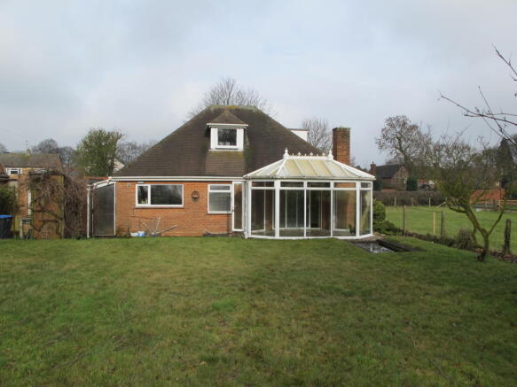 Rear of property