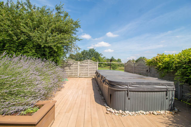 Swim Spa on Decked area
