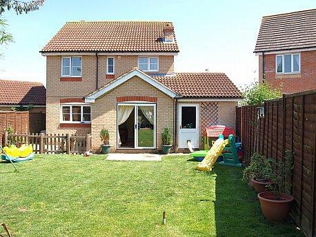 Rear of property