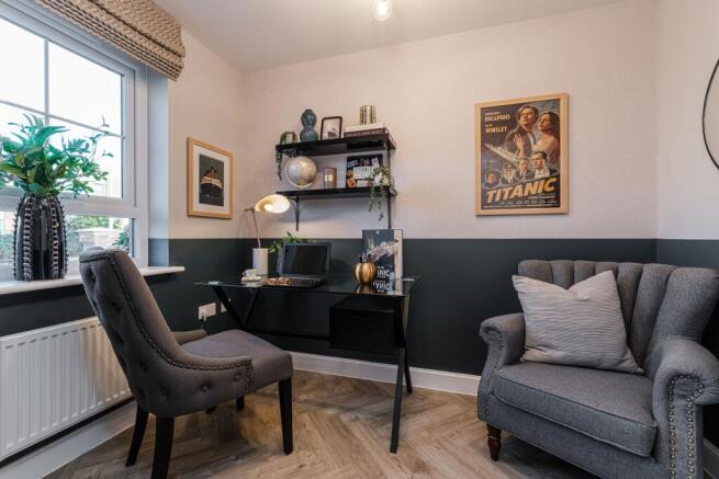 Interior view of the study in our Kingsville home