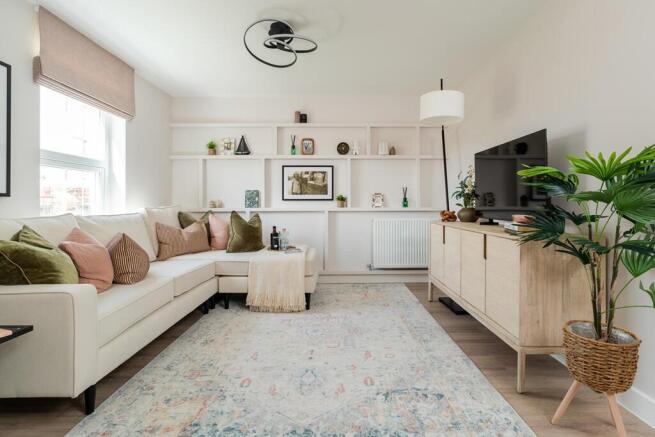 The living room is perfect for cosy night in front of the TV