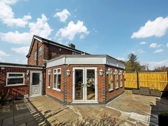 Rear of property