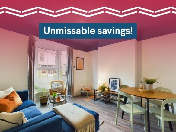 A bright and welcoming living room featuring co...