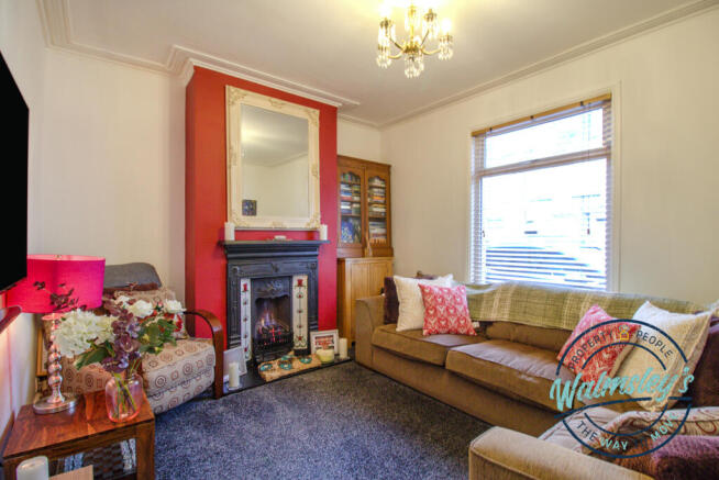 Front sitting room with double glazing & gas fire