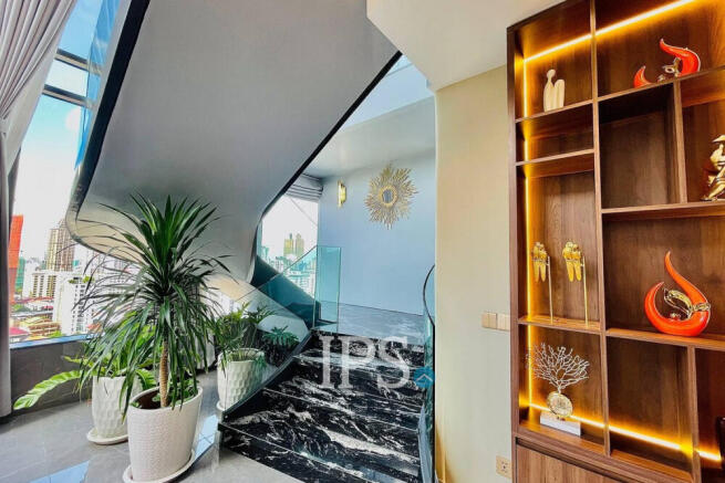 23th Floor Duplex 4 Bedroom Condo For Sale - The Penthouse Residence, Tonle Bassac, Phnom Penh