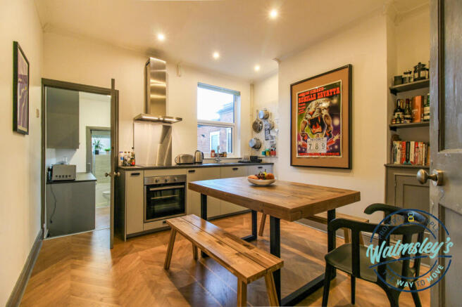 Kitchen dining room to rear