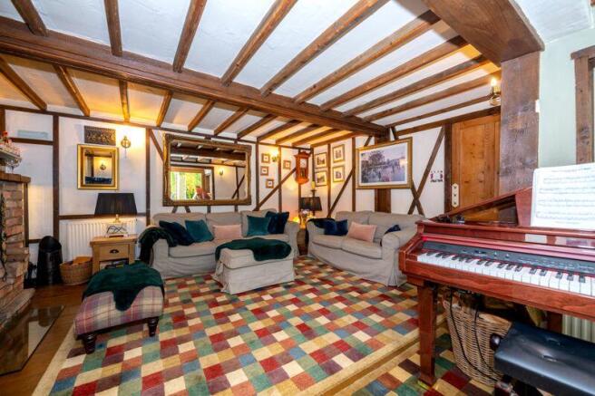 Sitting room open to music room