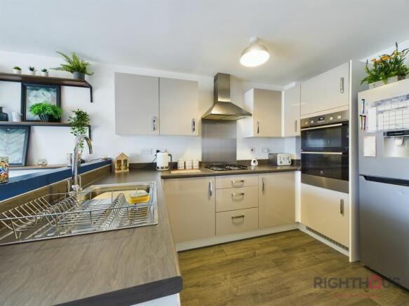 Living/ dining & kitchen area.