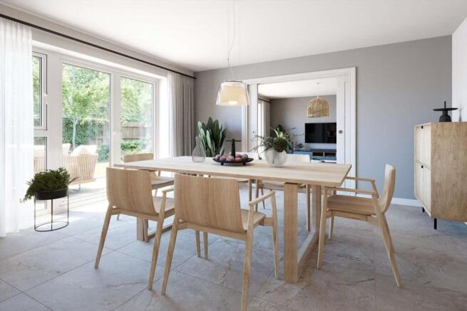 You can fit everyone around the table for dinner