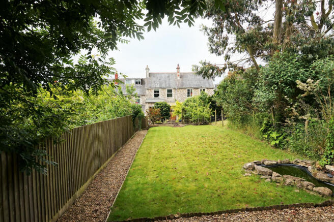 Rear aspect with garden