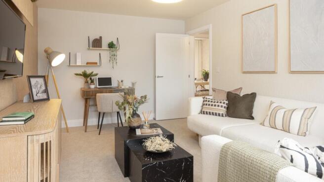 living room of house for sale in winchester, hampshire