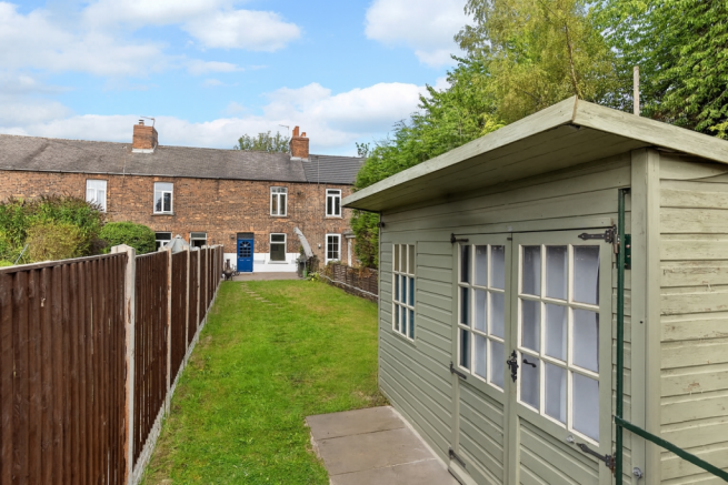 Rear Garden With Garden Office