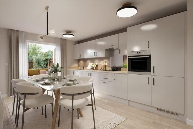 Open plan space flooded with natural light