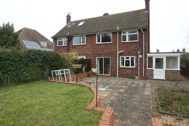 Rear of house