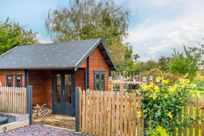 The log cabin housing the sauna