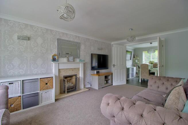 Living Room has bay window