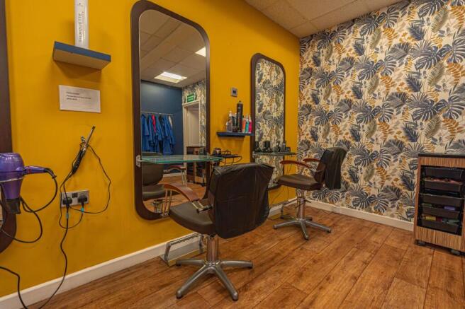 Hairdresser shop floor