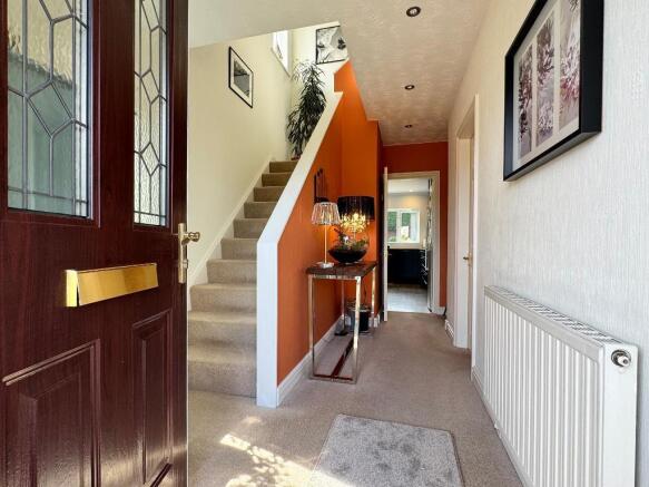 Front door and entrance hall