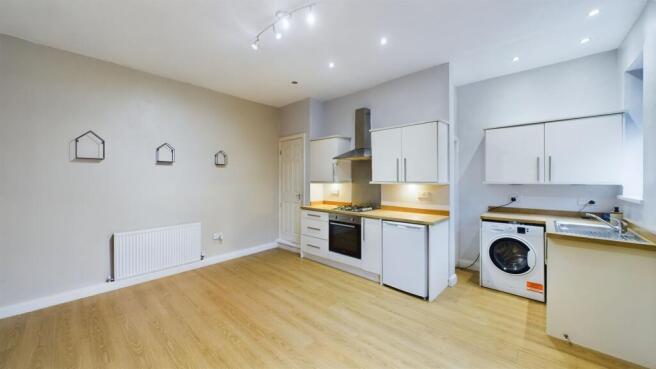 Living room and kitchen