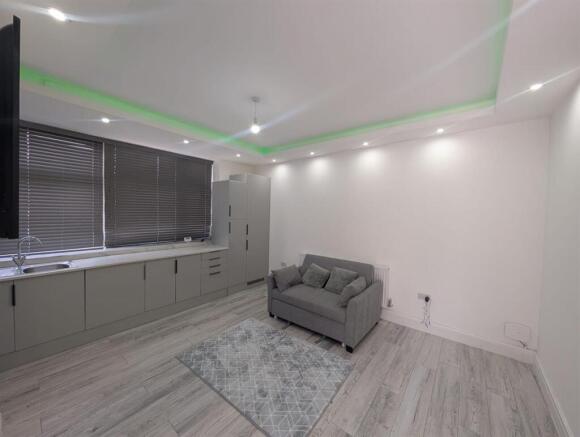 Modern studio space with sleek LED lighting...