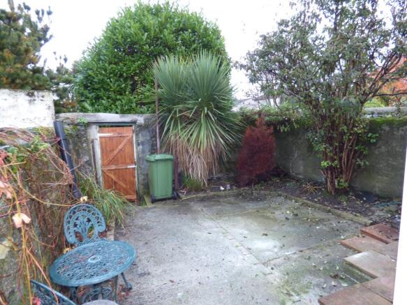 Rear courtyard