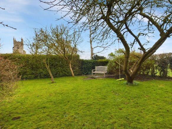 Rear Garden & View of Church
