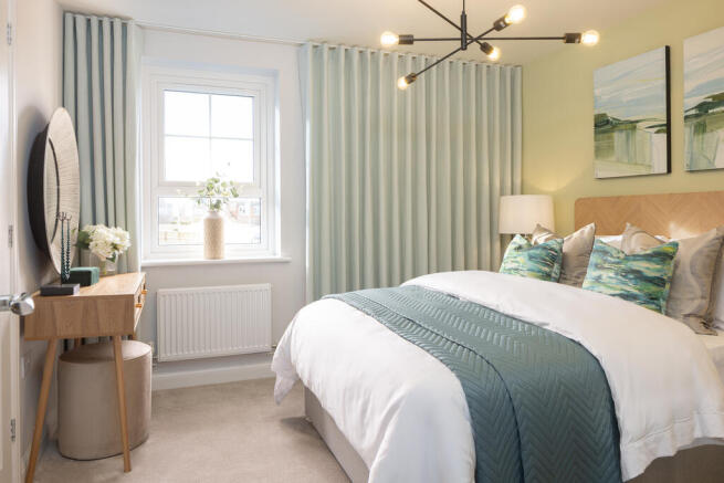 Internal image of the main bedroom in the moresby