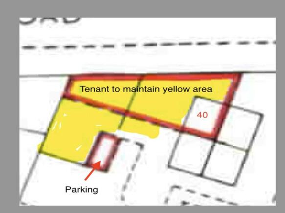 Garden & parking.