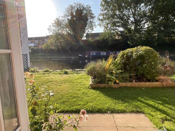 Beautiful canal side gardens