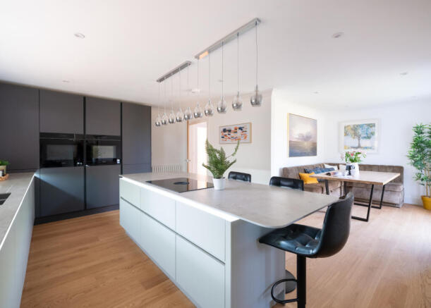 The open plan kitchen at 10 Zeath at the Bay