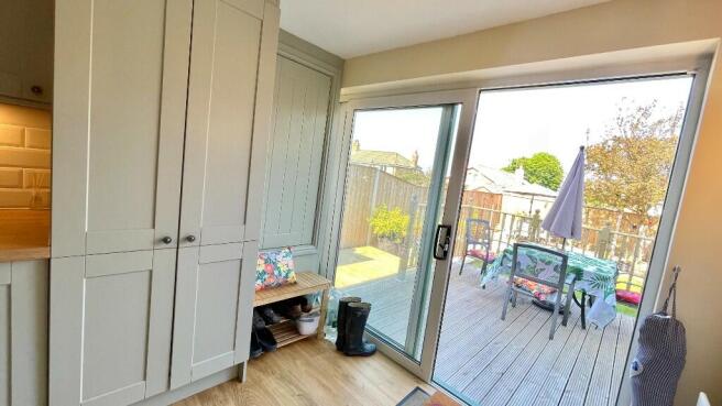 Utility into garden