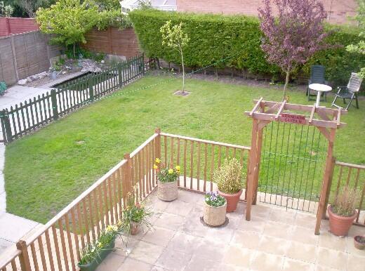 View over garden