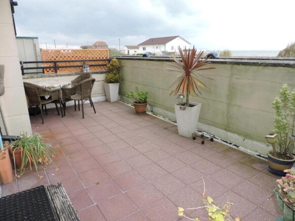 Front terrace area