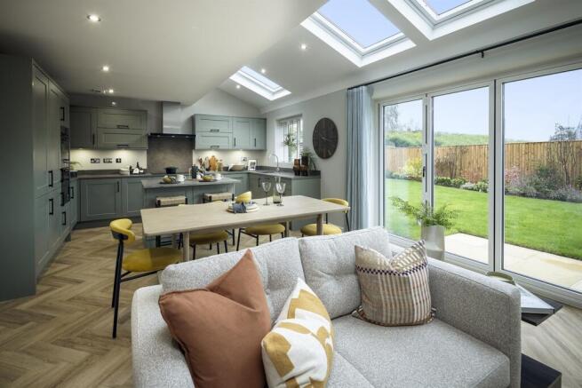 Open plan kitchen/di