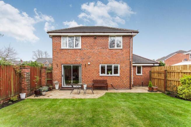 Rear of property